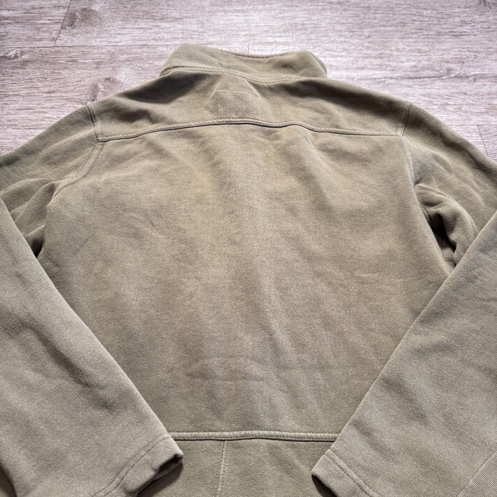 Prana Jacket Womens Medium Green‎ Tori Button Up Fleece Knit Sweater 100% Cotton - Picture 7 of 9